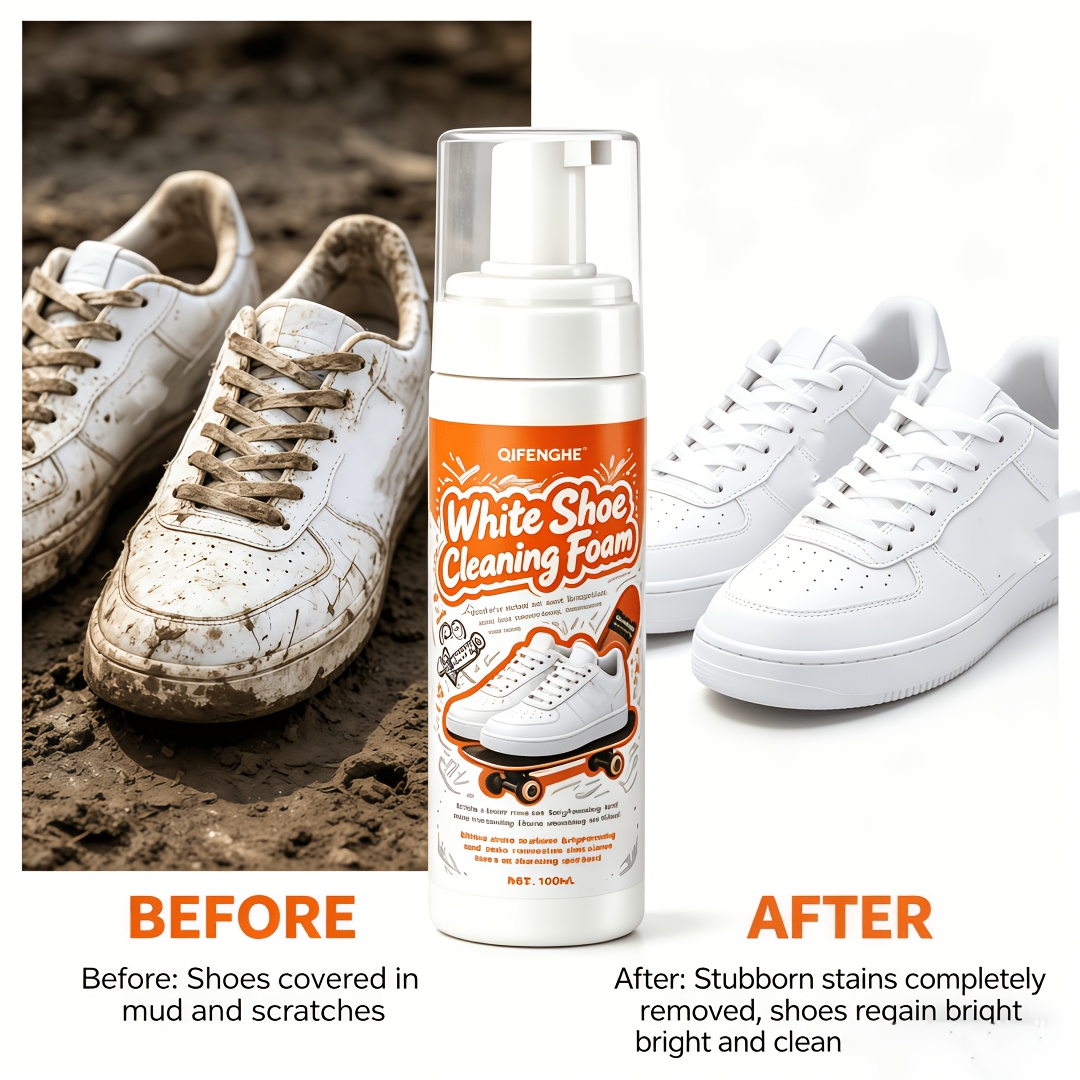 Portable No Rinse White Shoe C - Sneaker Care Cleaner avis et prix