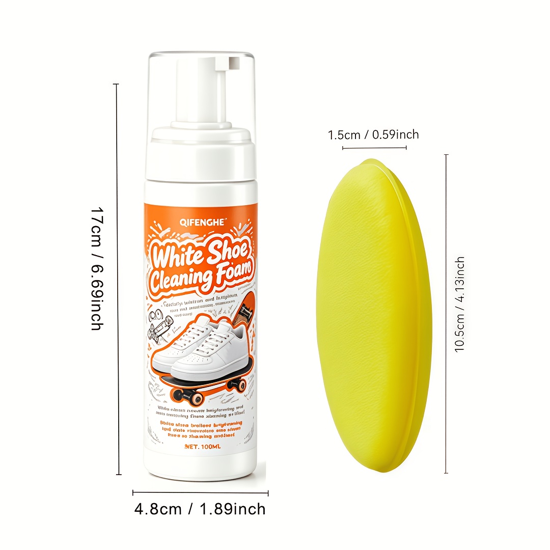 Portable No Rinse White Shoe C - Sneaker Care Cleaner avis et prix