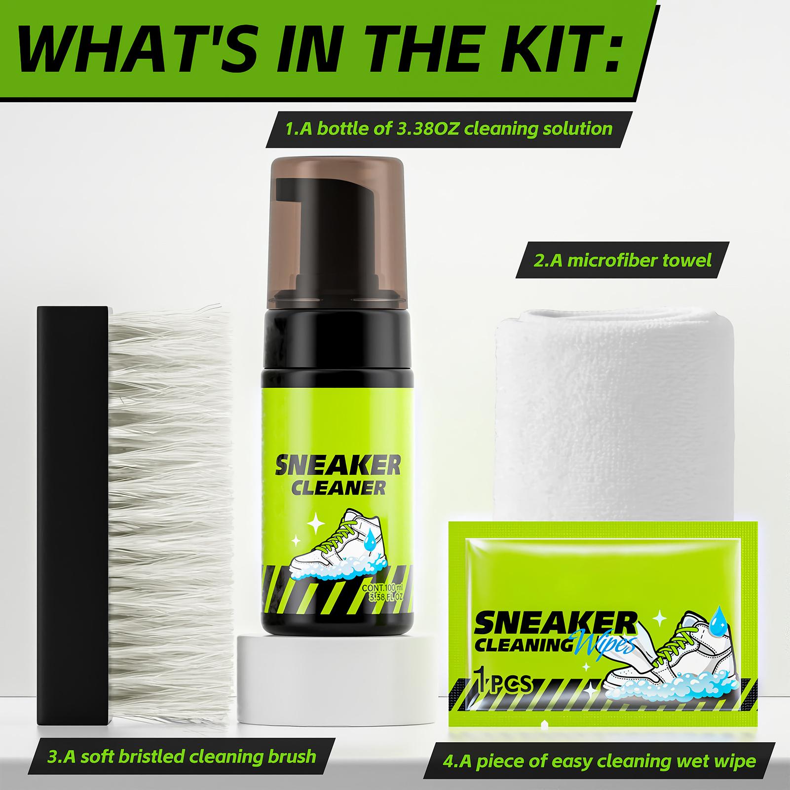 Sneaker Cleaner 4 Pieces 100ml - Sneaker Care For Canvas Fabrics avis et prix