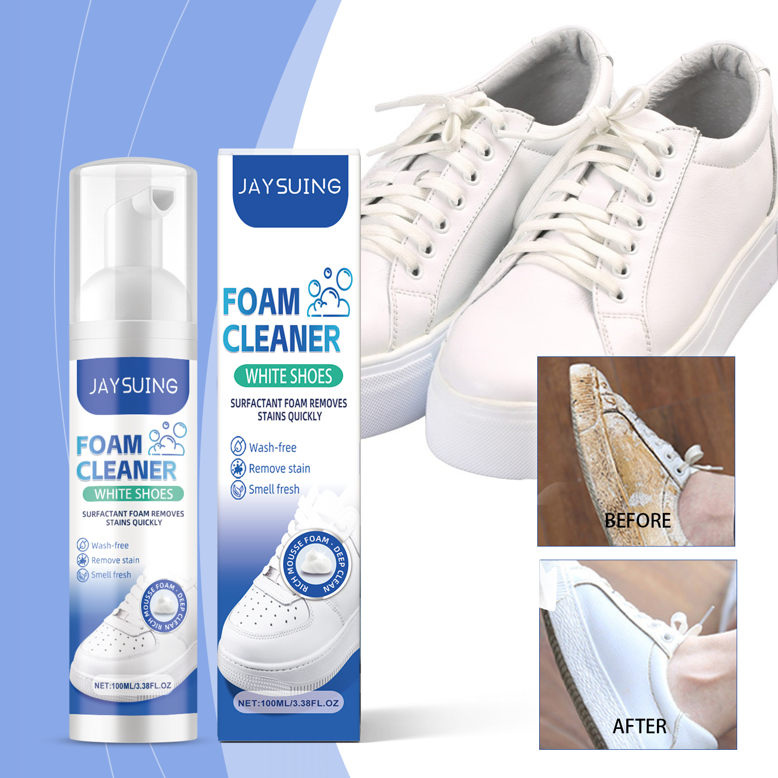 White Shoes Foam Cleaner No Ri - Sneaker Care Cleaner avis et prix