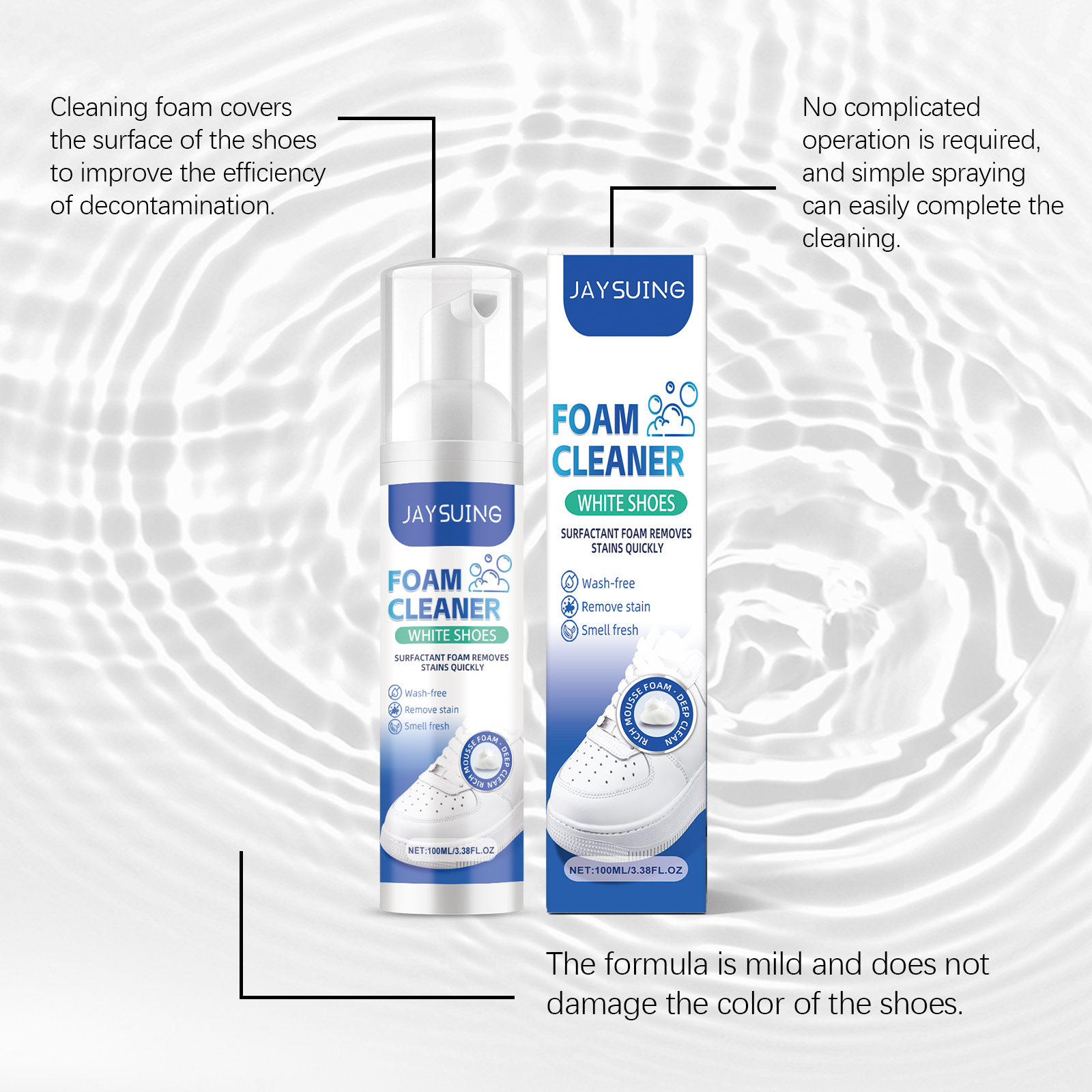 White Shoes Foam Cleaner No Ri - Sneaker Care Cleaner avis et prix