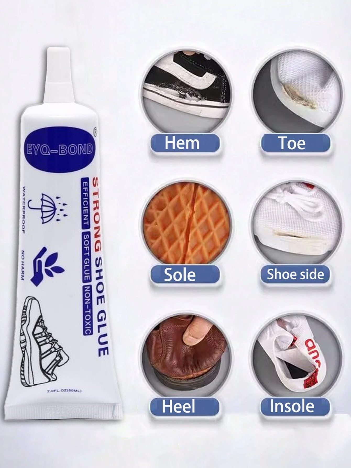 5pcs 60ml Strong Shoe Glues DI - Care For Sneaker avis et prix
